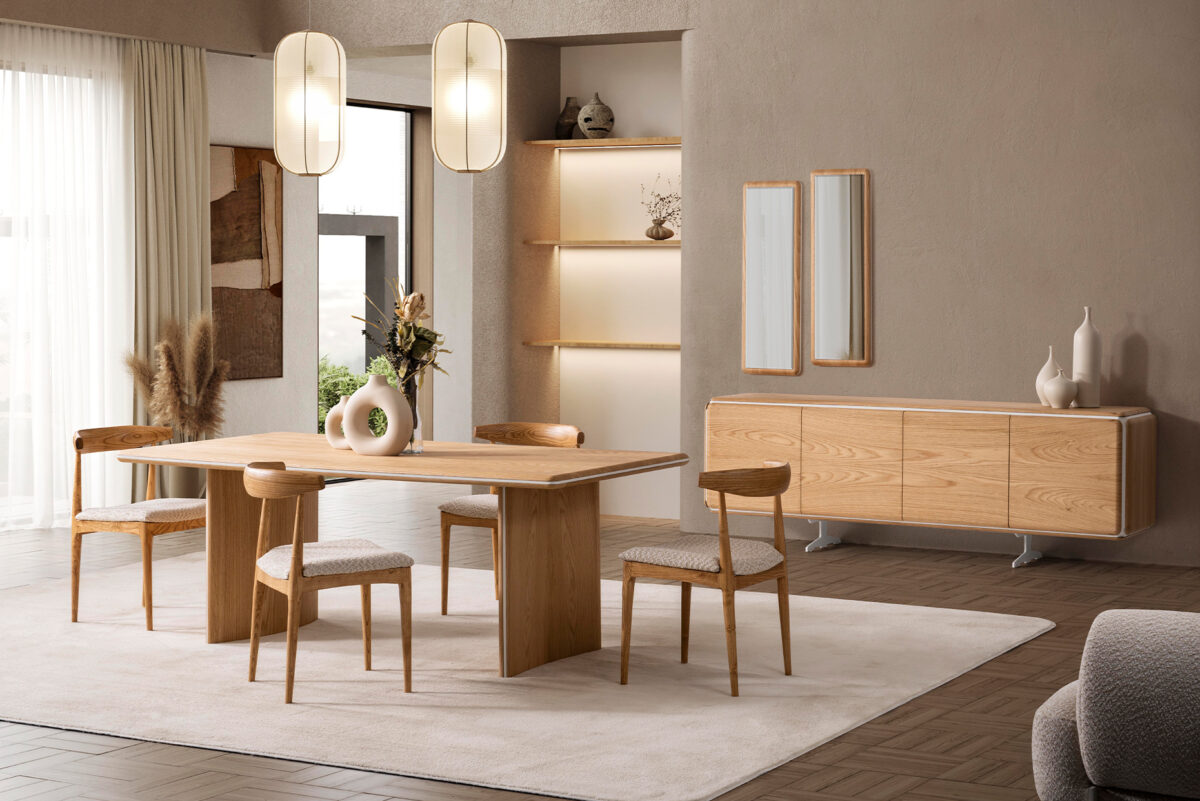 Hema Meşe Yemek Odası